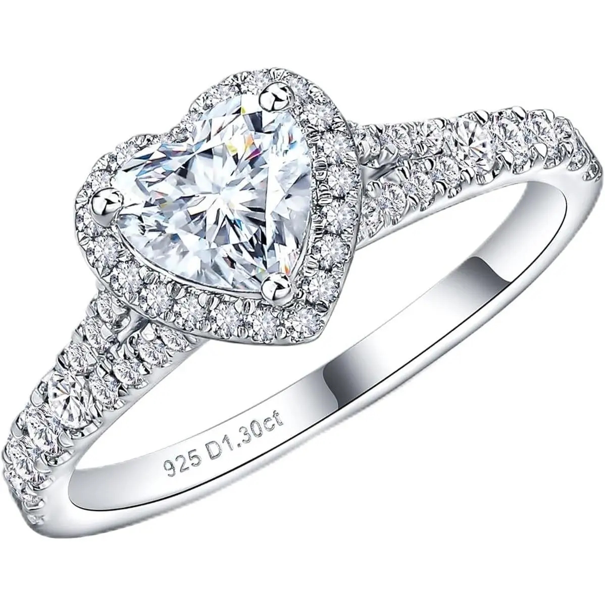 Heart-shaped diamond/1.3 carats