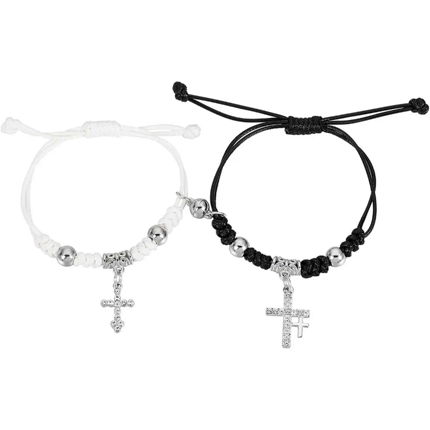 Ying Yang Bracelets for 2  Friends Long Distance Matching Friendship Bracelets Adjustable Valentines   Party Favors Accessories