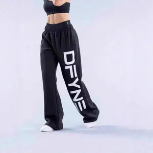 High Street Hip Hop Hip Hop Men's and Women's Sports Loose Wide Leg Pants Vintage Printed Fitness Casual Pants