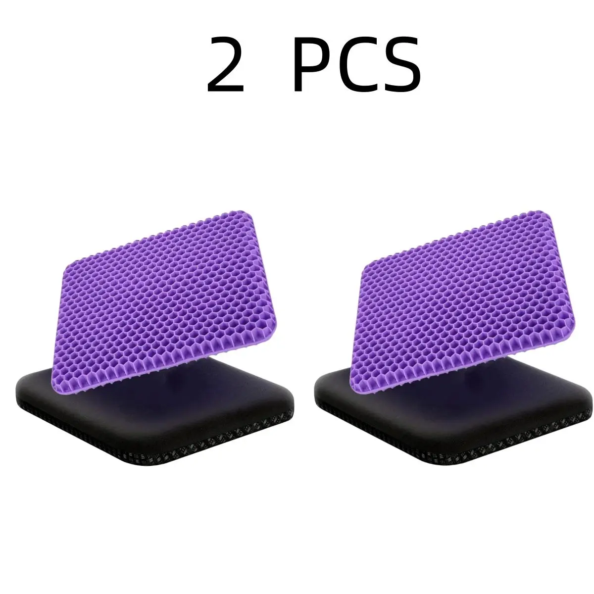 2 Pack Gel Seat Cushions, Cooling Honeycomb Chair Pads with Textured Covers, Soft Breathable Cushion for Office Chair, Home Chair & Daily Sitting
