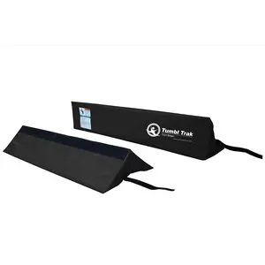 Tumbl Trak Air Barrel Cradles (Cradles Only) - Use w/All Inflatable Gymnastic and Cheer Air Rollers, 24in/30in, Black