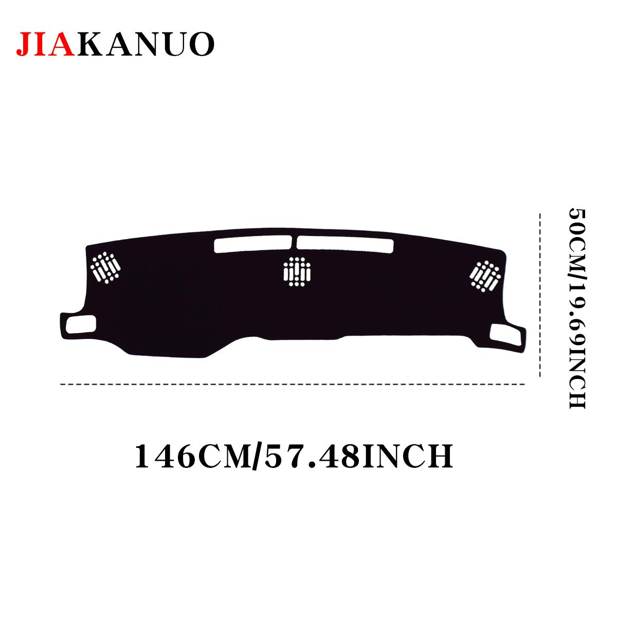 JIAKANUO Dash Cover Mat for 2024-2026 Toyota Tacoma Dashboard Pad Carpe Sunscreen Heat Insulation Anti Glare Reflective Protection Black Polyester with Silicone Anti Slip Particles