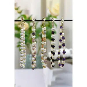 Natural Stone Beads Key Chain