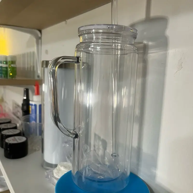 20 oz Snow Globe Tumbler with Lid and Straw