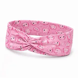 Pink Axolotyl Twist Headband
