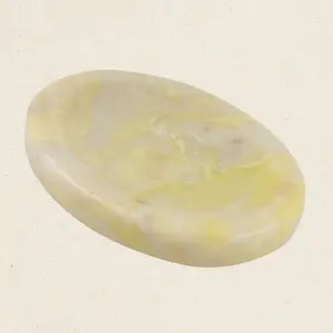 Septarian Worry Stone for Anxiety Relief, Healing Crystals & Natural Energy Healing Thumb Stone, Perfect Meditation & Spiritual Gift