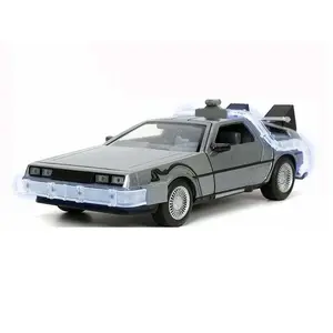 DeLorean Time Machine w/ Lights – Back To The Future (Hollywood Rides) 1:24 Scale Diecast Model - Jada 32911