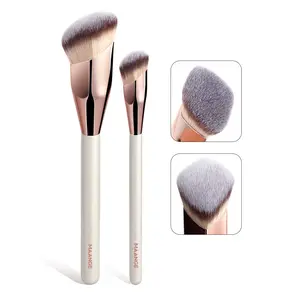 Maange 2 Piece Makeup Brush Set Foundation Brush Concealer Brush Cosmetic Tool, Professional Beauty Essentials, Perfect for Flawless Application, Synthetic Makeup Brushes