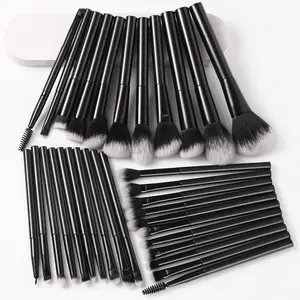 20/32 Piece Cosmetic Brushes Set High-Quality Synthetic Fibers Daily Powder Foundation Halo Dye Facial Blusher Concealer Eye Shadow Brushes