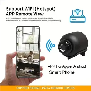 Hidden Camera Wireless Mini, 1080P HD Security Camera for Home with Night Vision & Motion Detection, Nanny Cam/Pet Monitor with Audio, No Monthly Fee for Micro SD Local Storage