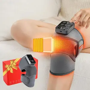 Electric Heated Knee Massager, USB Rechargeable Wireless Knee Heating Pad, Vibration Massage Knee Wrap, Personal Care Appliances for Home & Travel, Knee Pain Tool