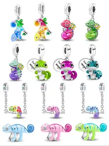 1PC New Original  Chameleon Series Bead Pendant Thanksgiving Christmas Beads and Pendant Designer Bracelet Making DIY Gift Ladies Daily Wear for Women as Gift Special Choice Beads Charms Accessories