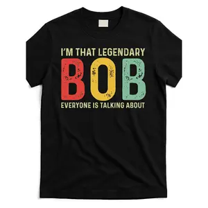 Bob Personal Name First Name Funny Bob Saying Bob Meme [Cool Design] Street Trending Style Women'S Tee Comfortable Cotton Round Neck Shorts Same Gender Design And Sleeves Men'S T Shirts