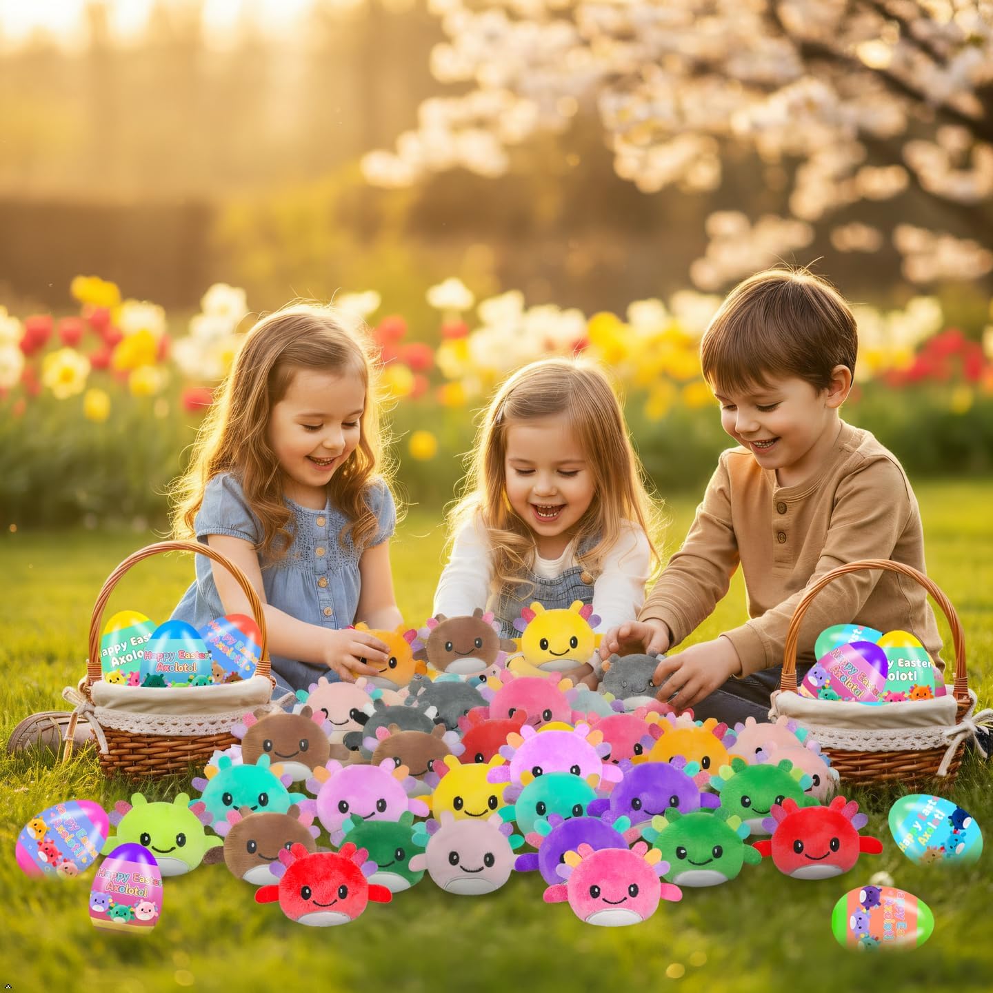 24 PCS Prefilled Easter Eggs with Plush Axolotl Toys, Easter Basket Stuffers, Easter Gifts for Kids Boys Girls Toddlers, Egg Hunt Fillers, Party Favors & Stuffed Animal Toys 24 PCS Prefilled Easter Eggs with Plush Axolotl Toys, Easter Basket Stuffers, Easter Gifts for Kids Boys Girls Toddlers, Egg Hunt Fillers, Party Favors & Stuffed Animal Toys