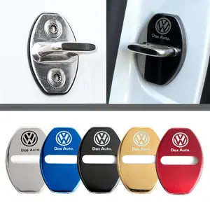 4pcs Car Door Lock Cover Anti-scratch Protective Sticker For Volkswagen VW Golf Polo Passat Touran Jetta CADDY Rline Scirocco