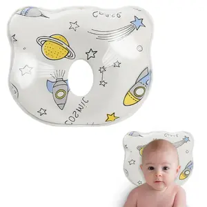 Memory Foam Baby Pillow for Infant Sleeping - Portable, Soft Cozy & Breathable, Neck Support to Prevent Flat Head for Bebe Travel