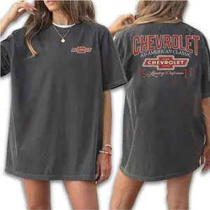 Chevrolet An American Accessories 2 Side T-Shirt, Unisex Design Shirt, Retro casual, American Automotive Apparel streetwear