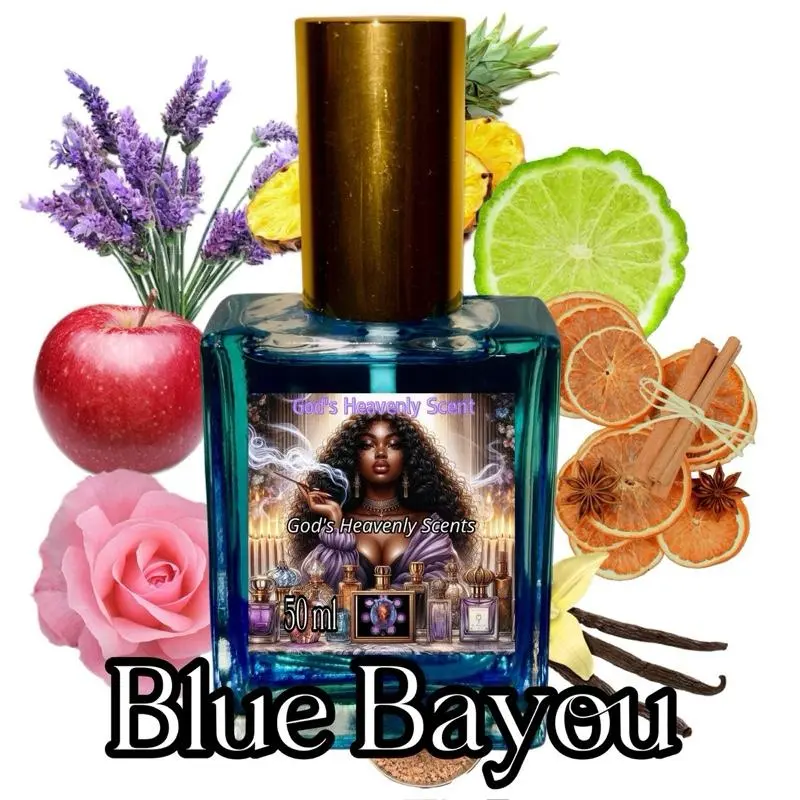 Blue Bayou Fragrance For Men 50ml God's Heavenly Scents with Lavender & Citrus Notes Eau De Parfum Edp Perfume Spray