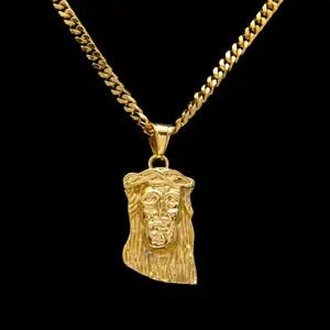 Stainless Steel Jesus Pendant Unisex Jewelry