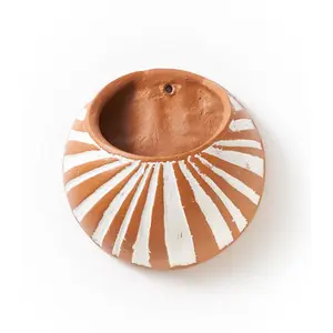 Vasanta Moon Hanging Wall Planter - Terracotta by Matr Boomie
