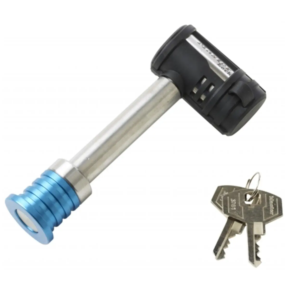 Master Lock Stainless Steel Receiver Lock 1480DAT, Adjustable Length Lock, Safety Lock, Stainless Steel Locks