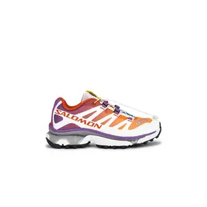 Salomon XT-4 OG Sneaker in White, Nectarine & Concord Grape