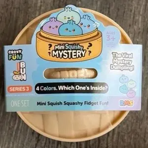 Crazy Fun Mini Squishy Mystery Bun Viral Dumpling SERIES 1 each