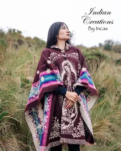 Our Lady of Guadalupe IV Alpaca Poncho