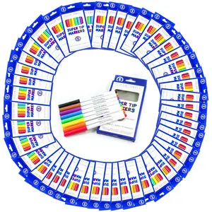 Color Swell Super Tip Washable Bulk Markers Pack 50 Boxes of 8 Vibrant Colors (400 Total Markers) Perfect for Kids, Parties, Classrooms Home School , Excellent Gifts  for Birthday, Halloween, Christmas Gift.