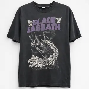 Vintage Black Sabbath Band Shirt, Grim Reaper Graphic, Rock Music Merch, 90s Metal Concert Shirt, Gift for Rock Fan VN6