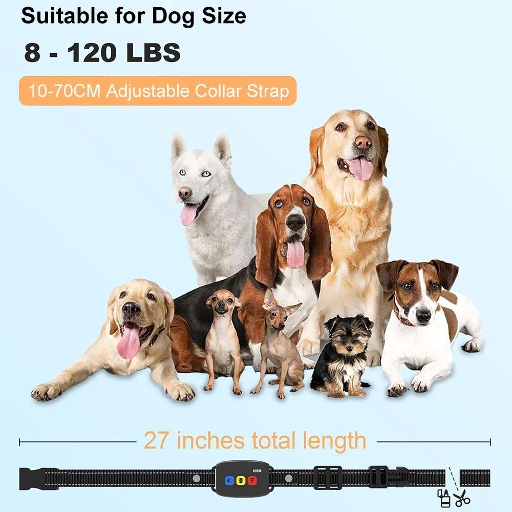 800M Long Range Dog E-Collar with Beep Vibration & Safe Shock, Adjustable Levels for Obedience Training