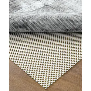 Rug Pad Gripper for Hardwood Tile Floor, 3x10 Non Slip Under Carpet Padding Cushioned,  Thick Walking Pads for Area Rugs, White