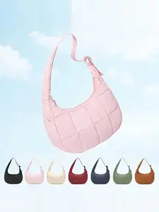 Home Essential Pocket Fits  Moon Bag Spring Edition Adjustable Dual-Strap NylonCrossbody