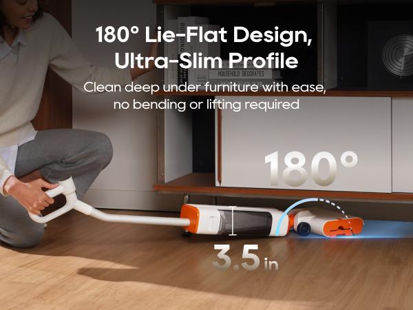 Dreame FloorX 110 Cordless Floor Washer, One-Touch Self-Cleaning & Hot Air Drying  Pickup & Mop, All in One  Fresh Water Cleaning,back to school,back to school haul