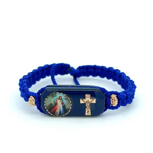 Divine Mercy Blue Handmade Bracelet