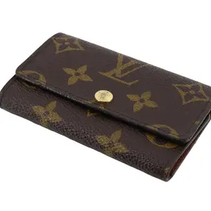 Pre-owned LOUIS VUITTON leather small leather goods Preowned monogram 5 key holder