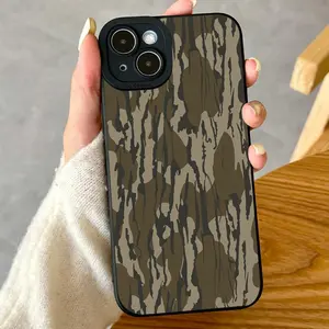 Camouflage Couple Phone Case, Retro Vintage Matching Design for iPhone 11-15 Pro Max 17 Air, Unique Gift for Boyfriend and Girlfriend, Fashionable Protection, Accessories