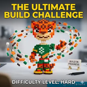 High-Quality ABS Micro Building Blocks Kit - Wear-Resistant Mini Bricks 3D Animal Puzzle, Seamless Finish Desktop Display Decor, Rewarding Construction Hobby Set (174 )