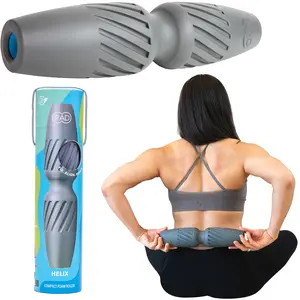 RAD Helix Exercise Foam Roller - Compact High Density Foam Roller for Back Pain & Stretching, Quads, Hamstrings - Deep Tissue Massage Roller - Muscle Foam Roller for Myofascial Release, Mobility