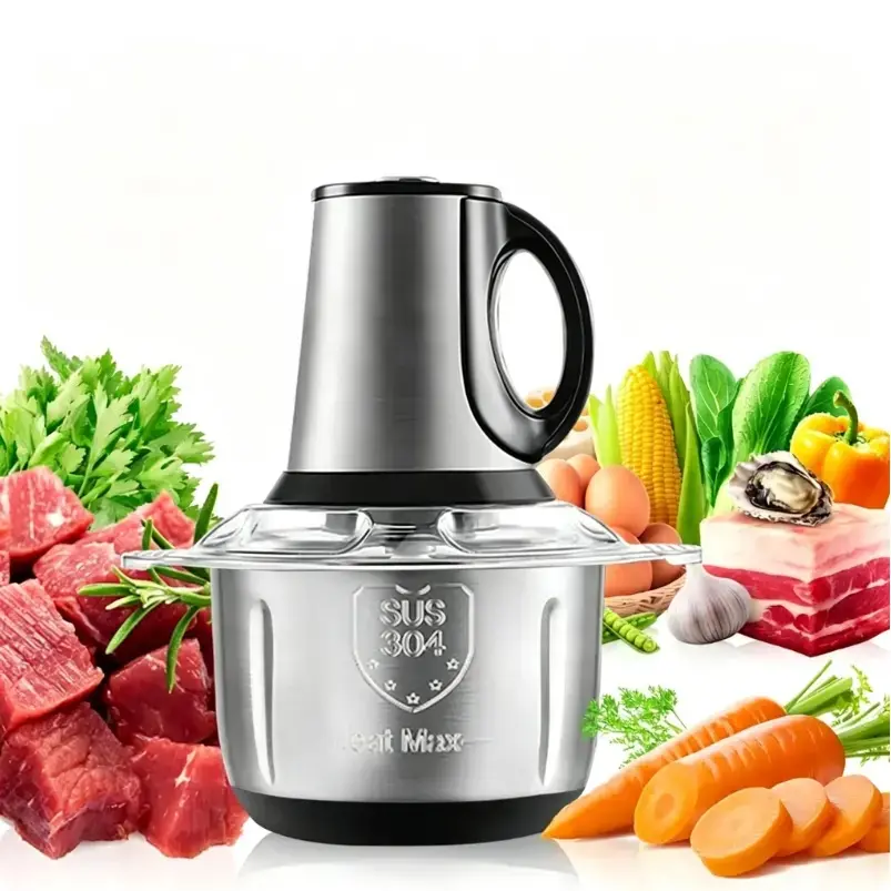 Electric Meat Grinder Machine - 5L Large Capacity Kitchenware for Family Feasts, Food Preparation