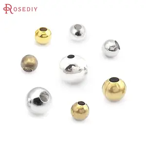 3MM 4MM 5MM 8MM Brass Metal Beads Spacer Beads Jewelry Making Supplies Diy Necklaces Bracelets Findings Accessories