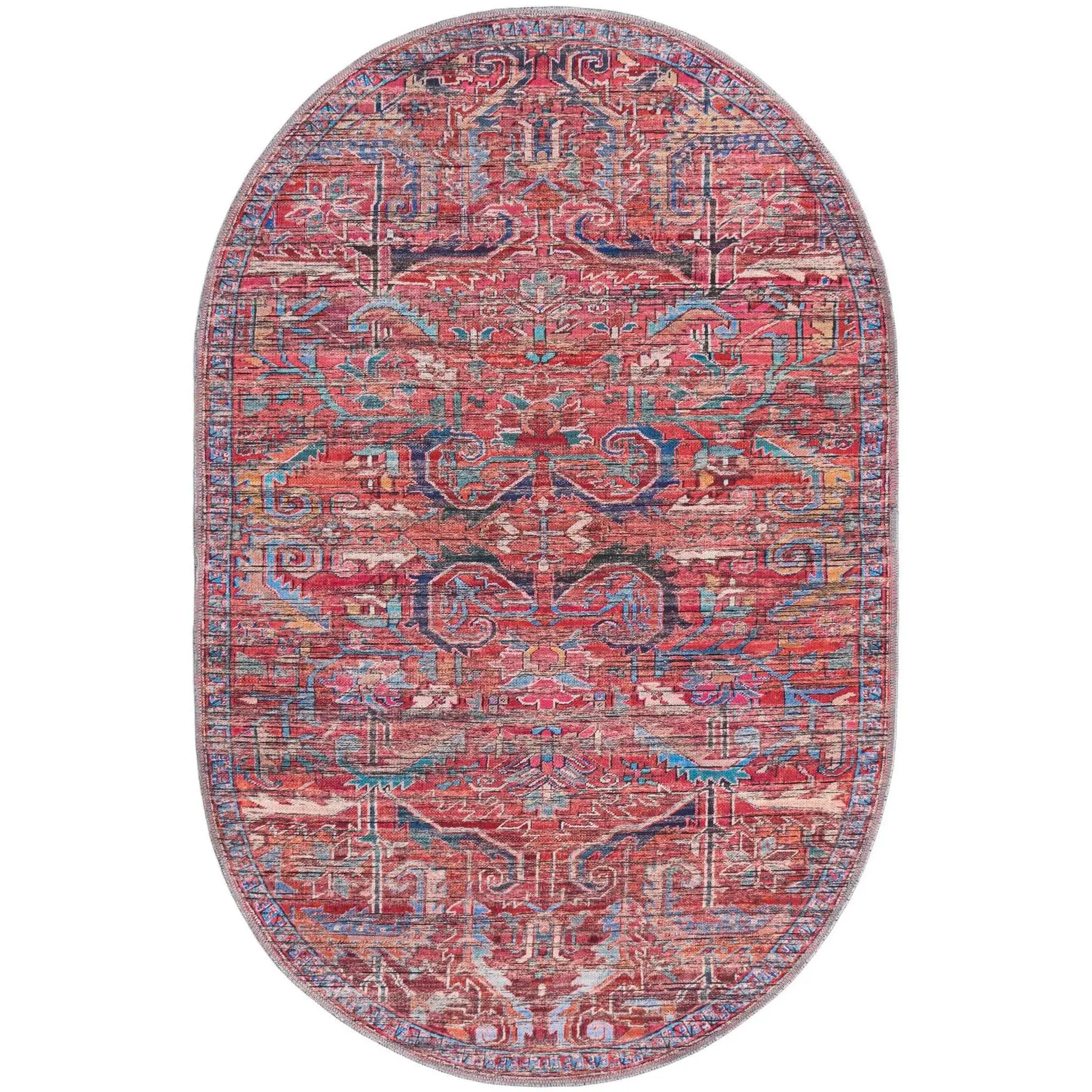 Rust Red - A 4'  x  6' Oval