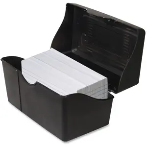 Advantus  3 x 5 in. Index Card Holders, Plastic - Black