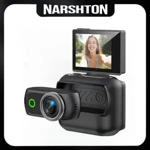 Narshton Action Camera: 1/2.8-inch Sensor, 4K Cinematic Video, Ultra-Stable Shooting, Waterproof up to 52 ft, 3-Hour Battery Life, Universal Quick Mount-A Vlogger Camera for Travel Photography