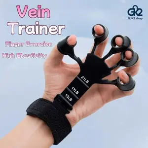 Finger Vein Trainer, Five Fingers Grip Strength Exerciser, Hand Wrist Arm Power Training Equipment
