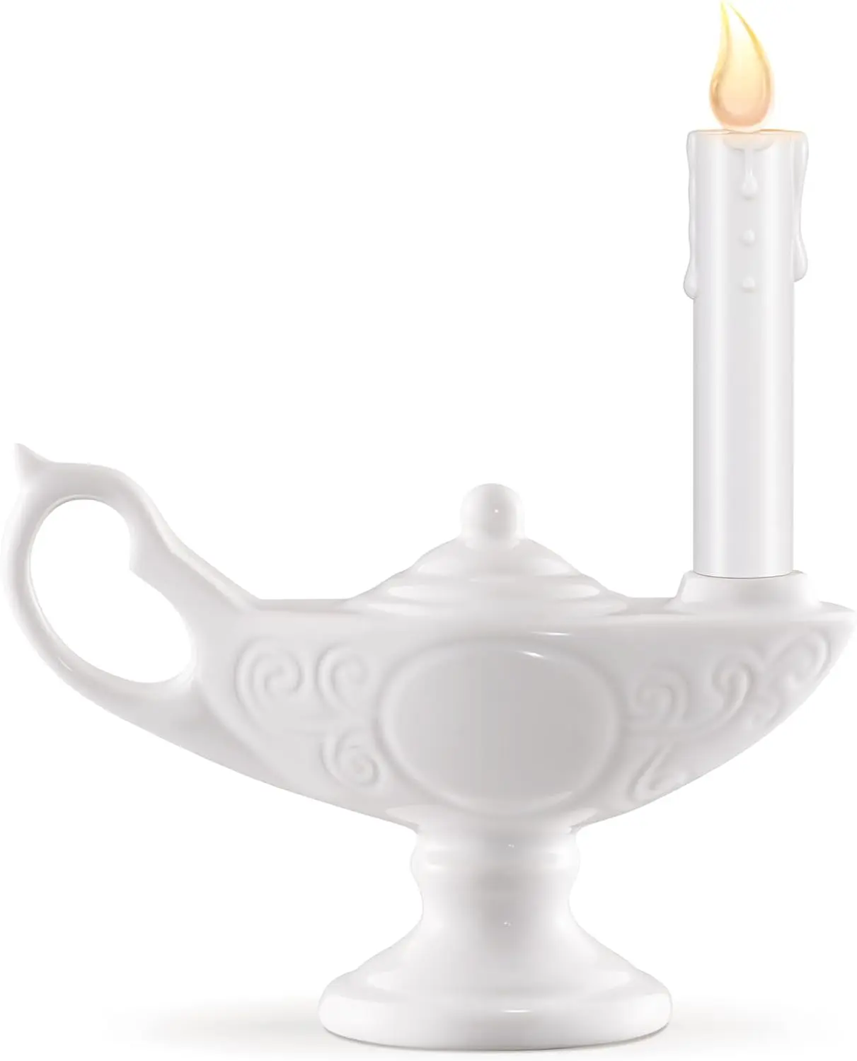 1 Pc Nurse Graduation Lamp Nursing Lamp for Pinning Ceremony Battery Powered Nightingale Lamps Nurse Week Gift LED Candle (Batteries Not Included) (Full White,Small)