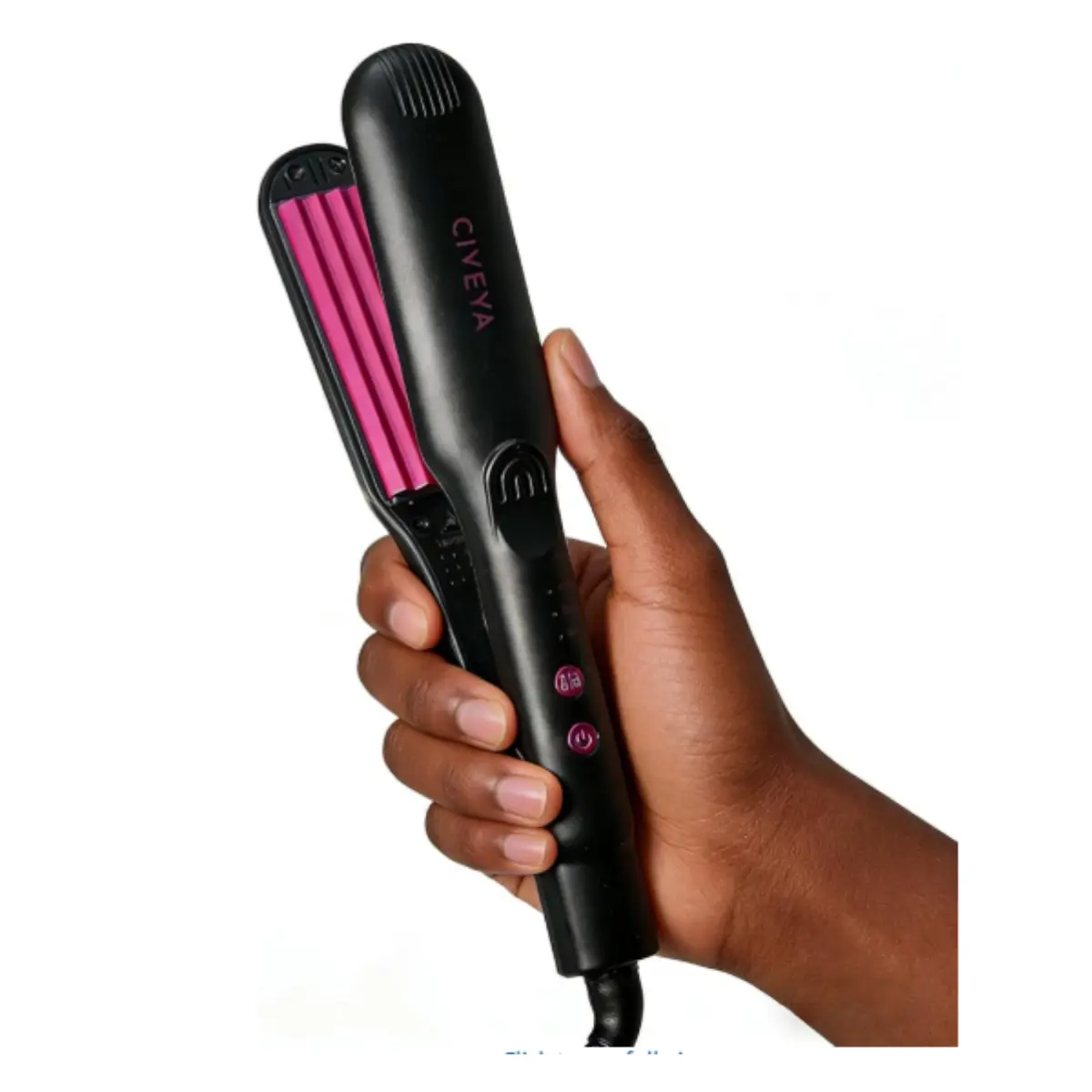 CIVEYA Small Hair Volumizing Iron for Thin Fine Hair, Root Crimper Hair Tool for Volume, Mini Crimping Iron 3 Adjustable Heats, Micro Volumizer Tool, Rose Pink