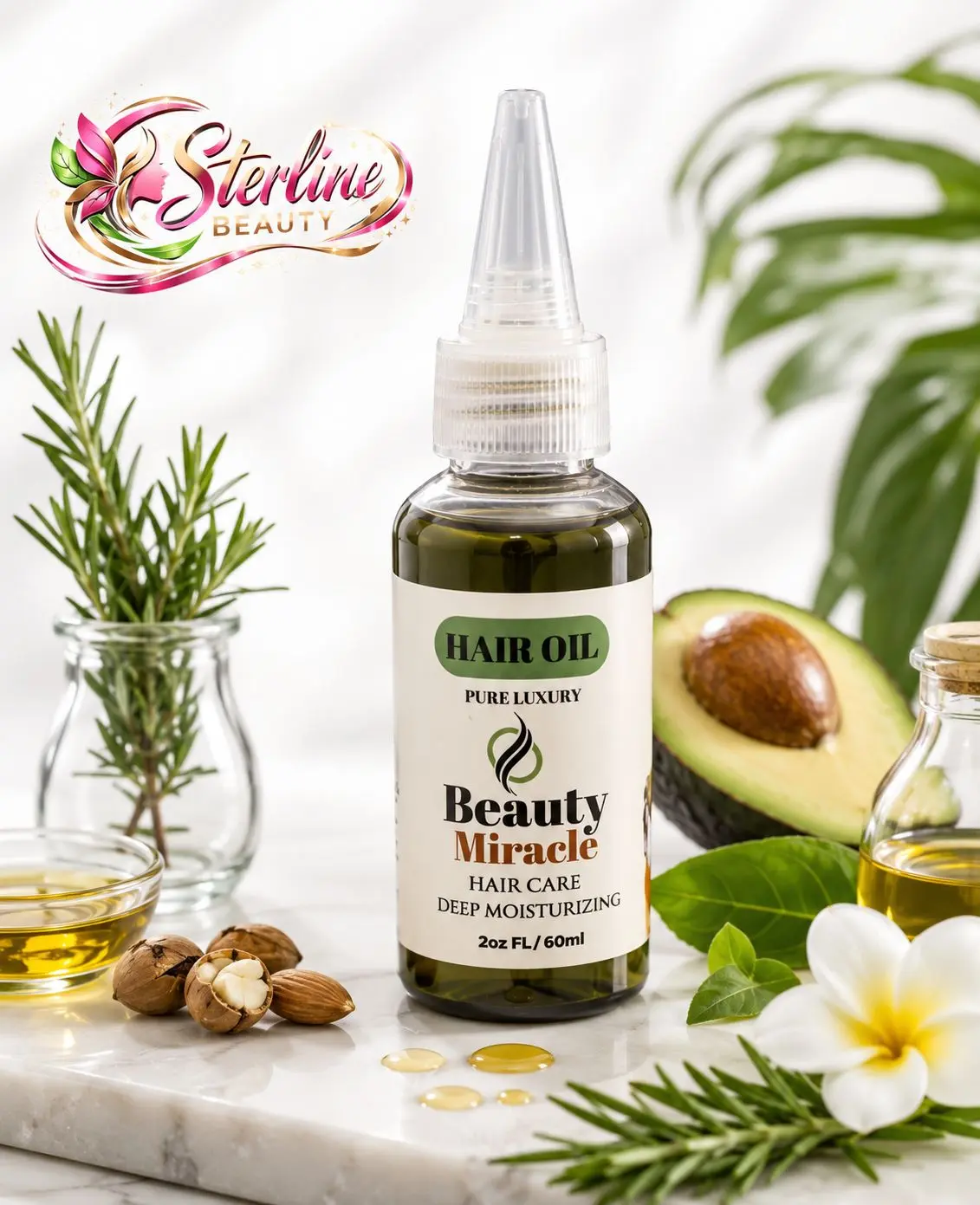 Haircare Styling & Treatment Kit with Nourishing Oil, Moisturizer for Personal Care Styling Needs