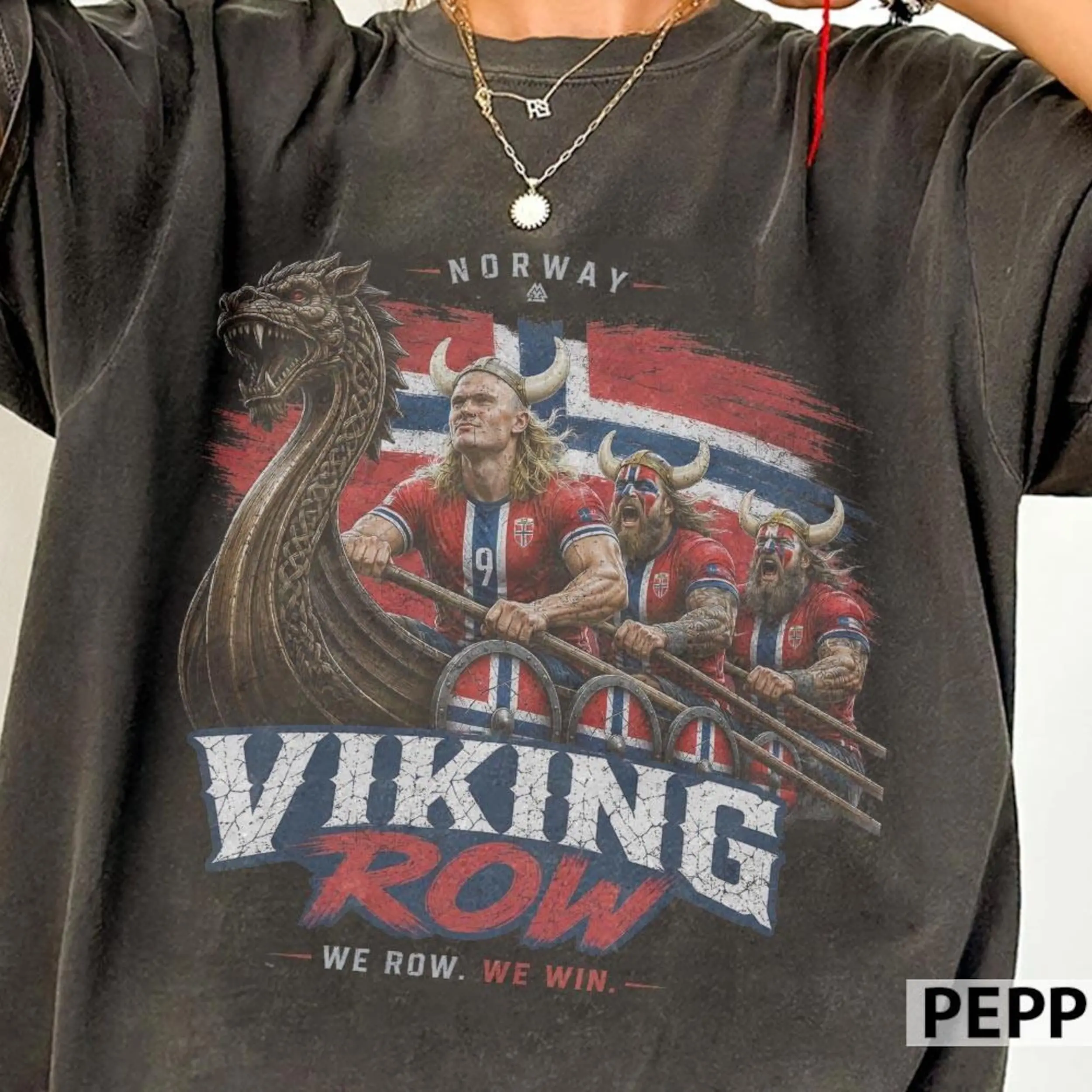 Comfort Colors Retro Erling Viking Y2k Graphic Tee, Norway Soccer Meme Unisex T-Shirt - Perfect Gift for Fans