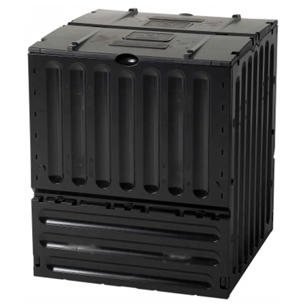 212 MAIN TDI Small Eco King Composter - 105gal, Black, Recycled PP, Snap Panels, Kitchen Use, Efficient Composting
